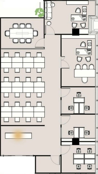 华润大厦出租-350m²-精装修